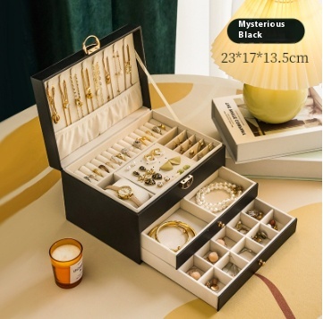 3 jewelry box Elegant black