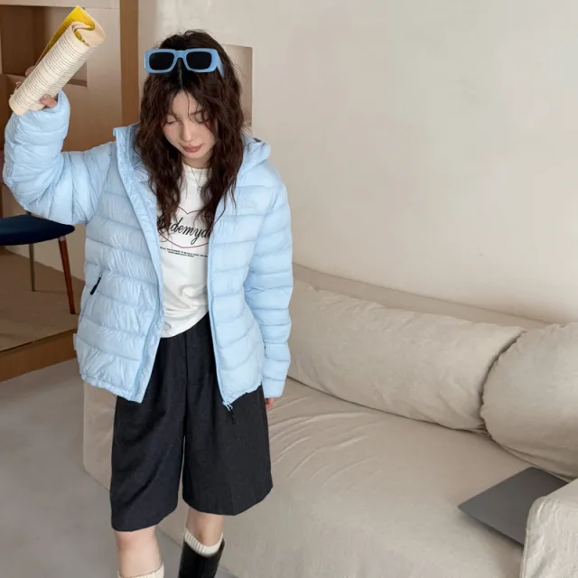 Outdoor Fashion Casual Hooded Cotton padded Jacket Blue - Shop at LoveMi