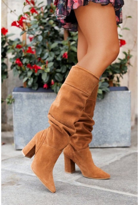 Fashionable Suede High-Heel Over-the-Knee Boots For Women