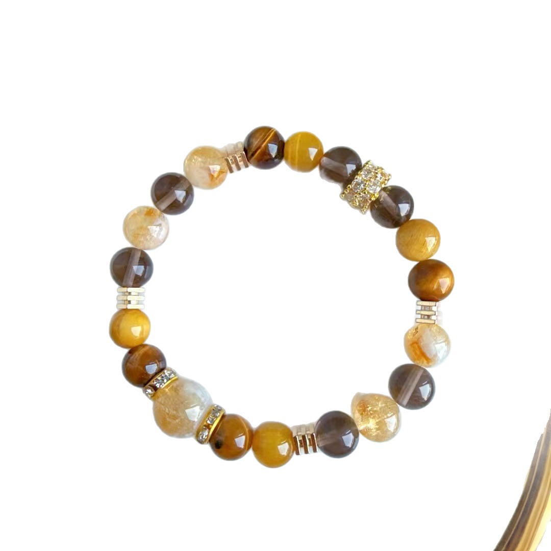 Natural Crystal Beaded Bracelet