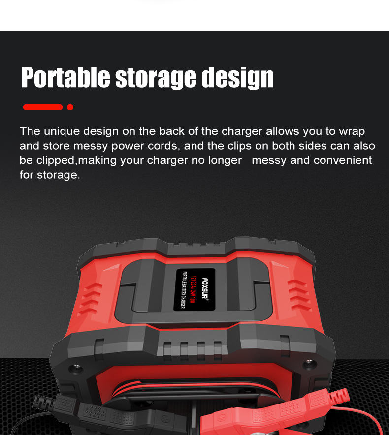 Title 3, High Power Portable Motorcycle Battery Charger