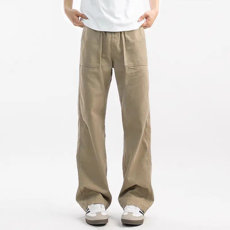 Maillard Retro Straight-leg Casual Men's Cargo Pants