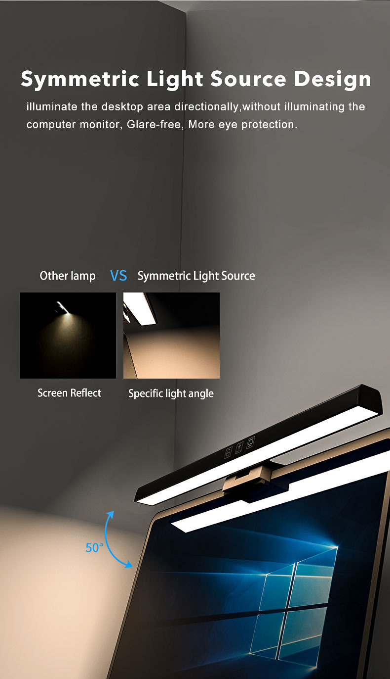 Title 6, Asymmetric Office Eye Protection Screen Light E...