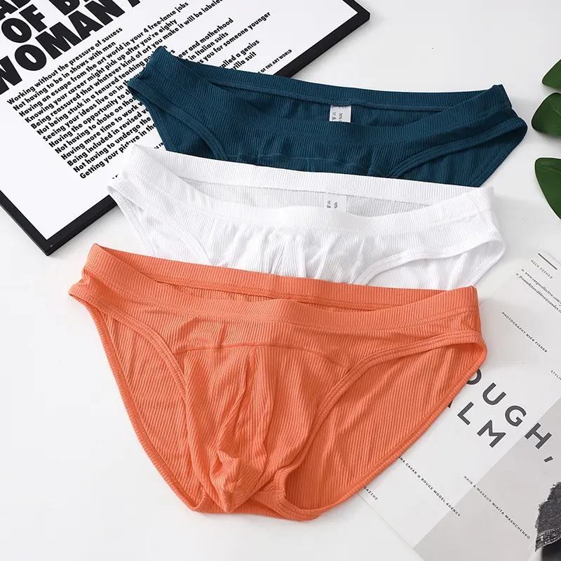 Men's Convex Low Waist Briefs Breathable Sexy