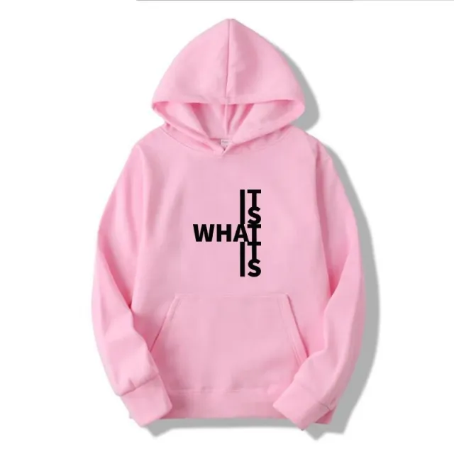 Women's Sweater Fashionable Letter Print Sweatshirt Pink Black - Shop at LoveMi