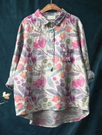 Fashion Personality Hawaiian Style Shirt Women's Top A73L2Kc636T325 - Shop at LoveMi