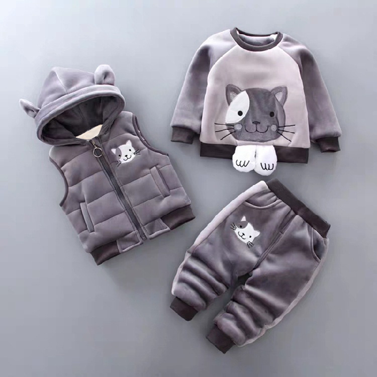 Fluffy Kitten Cover Gray