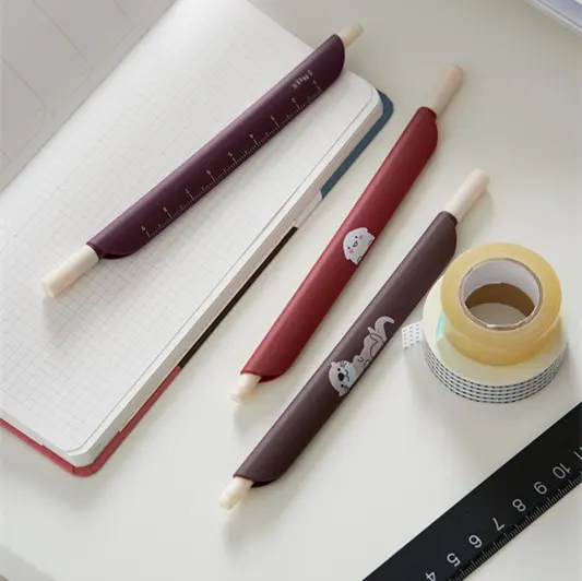 Cartoon Bookmark Clip Pen Color Exam Gel Pen
