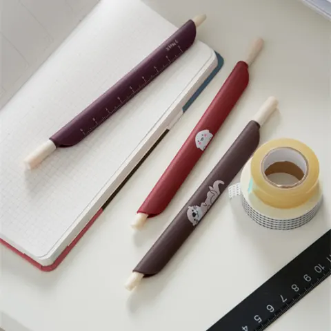 Cartoon Bookmark Clip Pen Color Exam Gel Pen