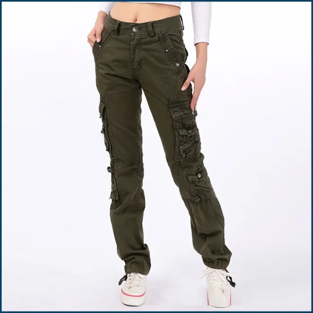 Outdoor Multi pocket Overalls Fashion Straight Casual Army Green - Shop at LoveMi