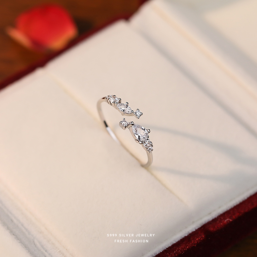 Super Star Point Zircon Ring For Women