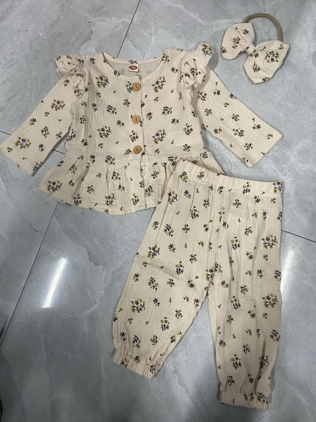 High Cotton Double-layer Cotton Long-sleeve Suit Home Wear
