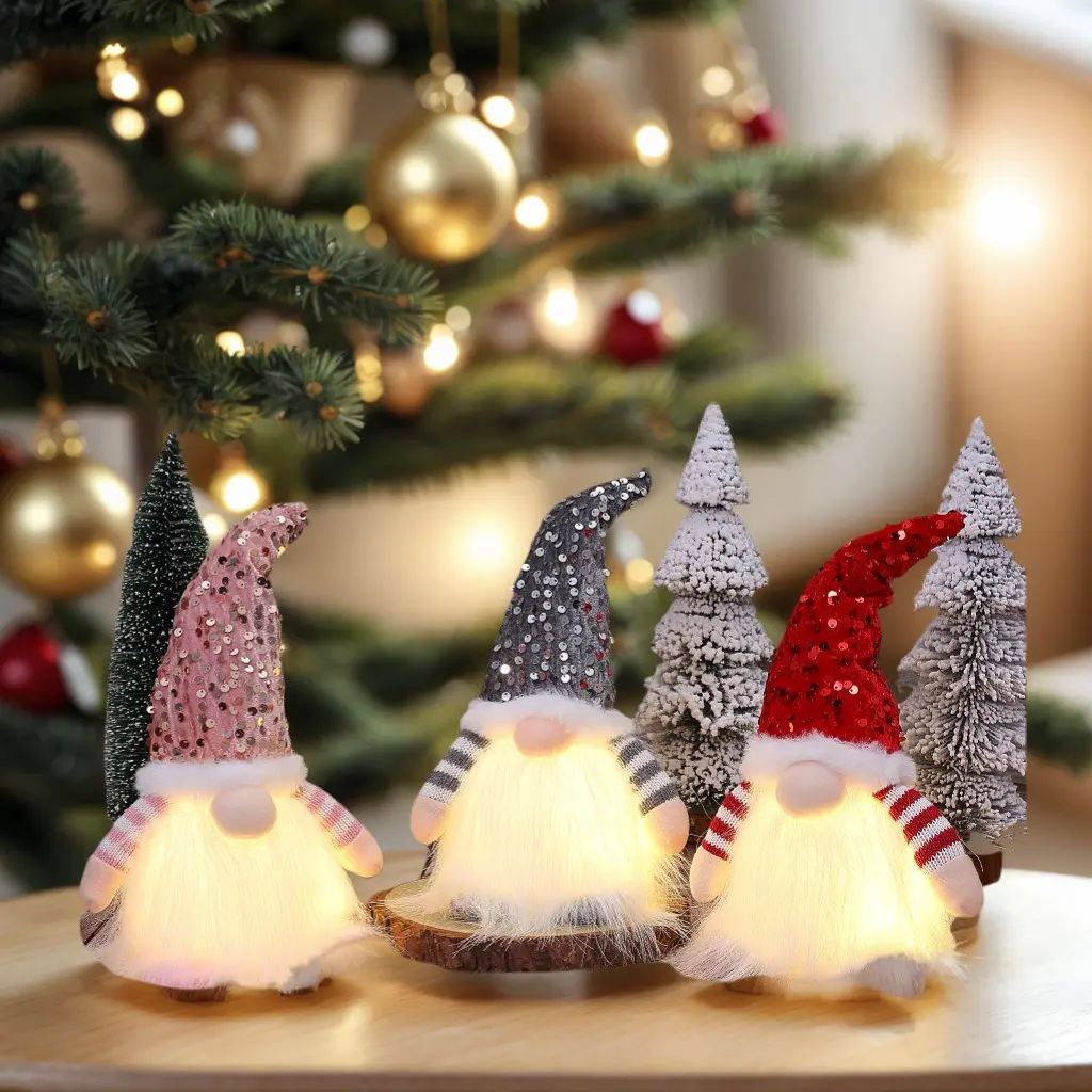 Christmas Decorations With Lights Princess Doll Gift