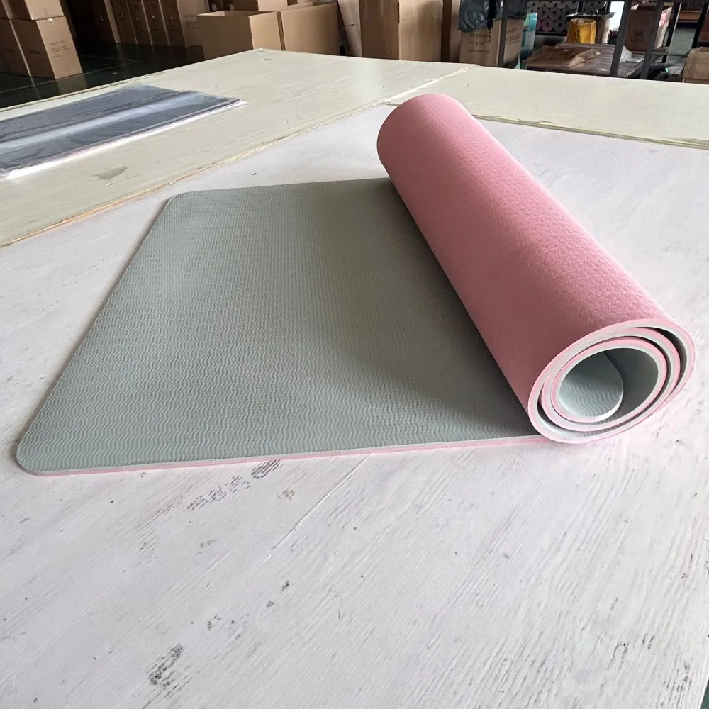 Tpe Two-color Yoga Mat 1836106 Exercise Fitness Mat