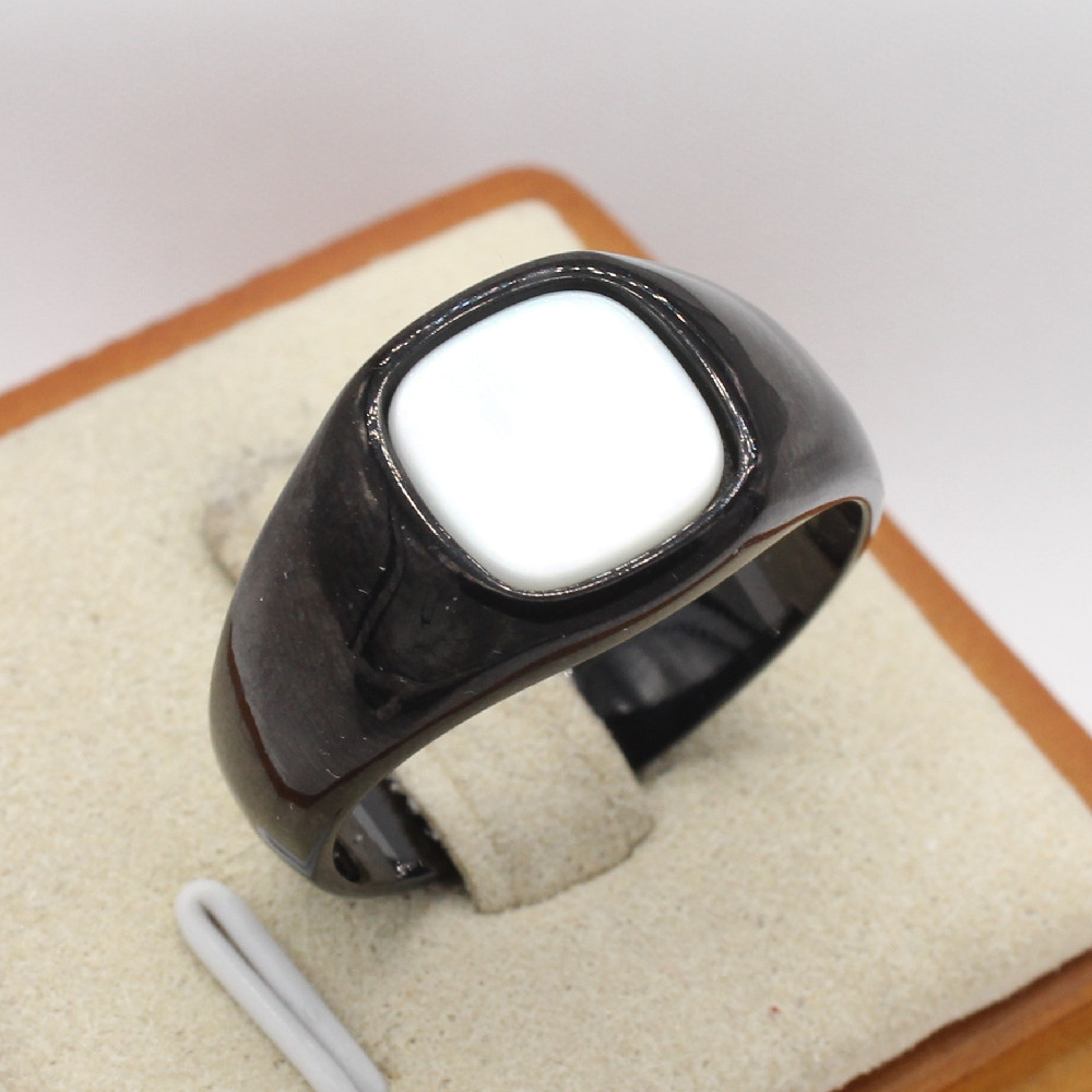 Stylish Minimalist Square Gemstone Ring For Men