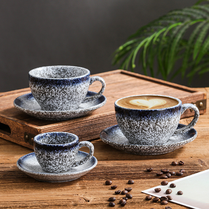 Coffee Ceramic Cup And Saucer Set (Mocha Cup