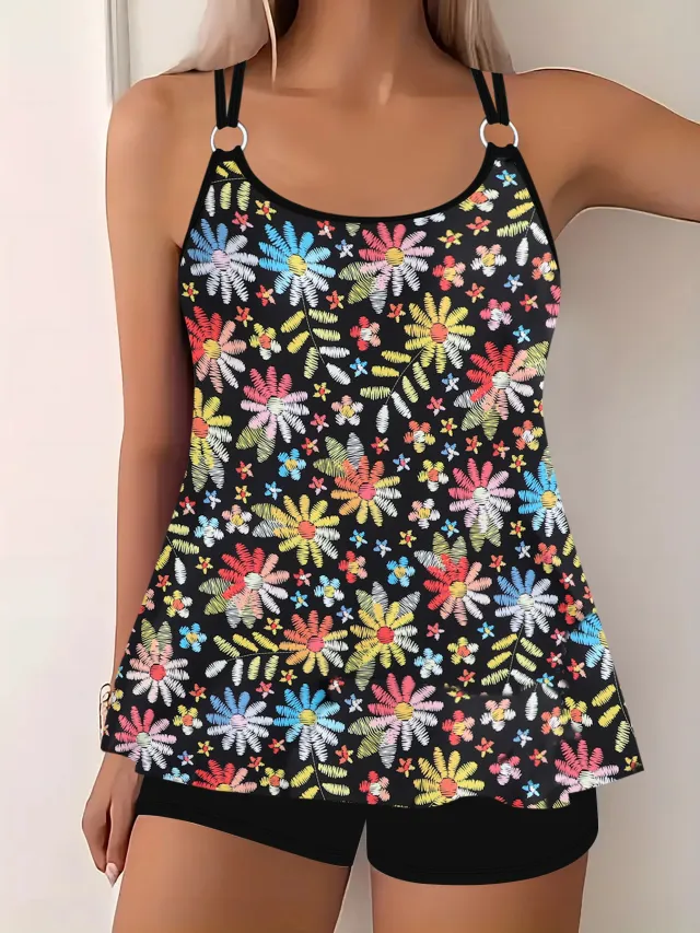 Split Swimsuit Two Piece Suit Yellow - Shop at LoveMi