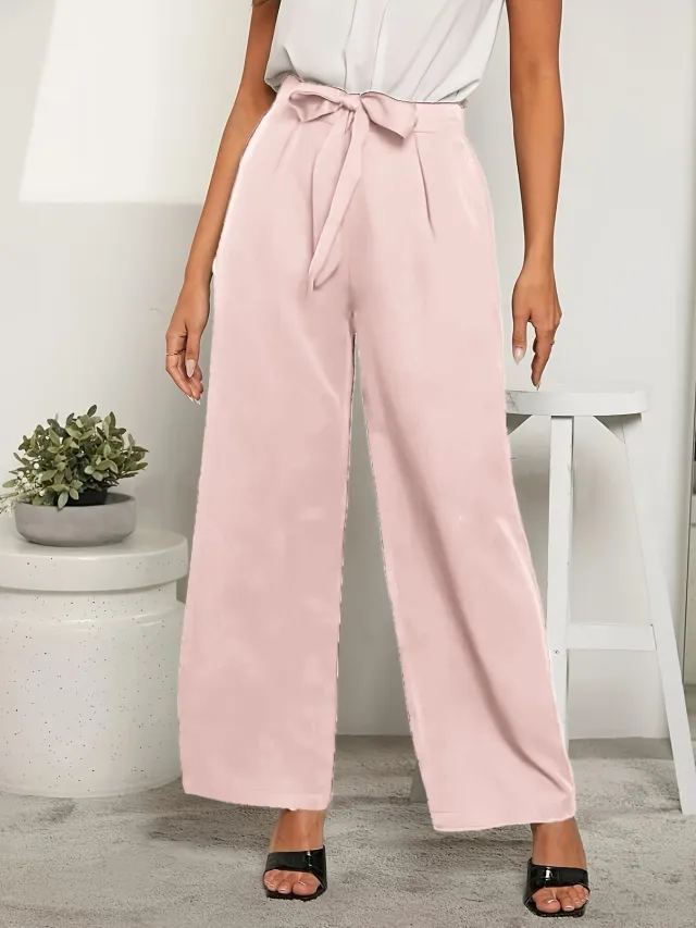 Women's Casual Stylish Straight leg Pants Lotus Root Color Xl - Shop at LoveMi