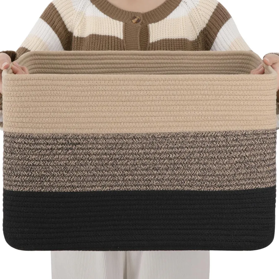 Cotton Rope Laundry Basket