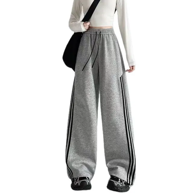 High waisted Loose Casual Pants For Women With A Sense Of Design Gray - Shop at LoveMi