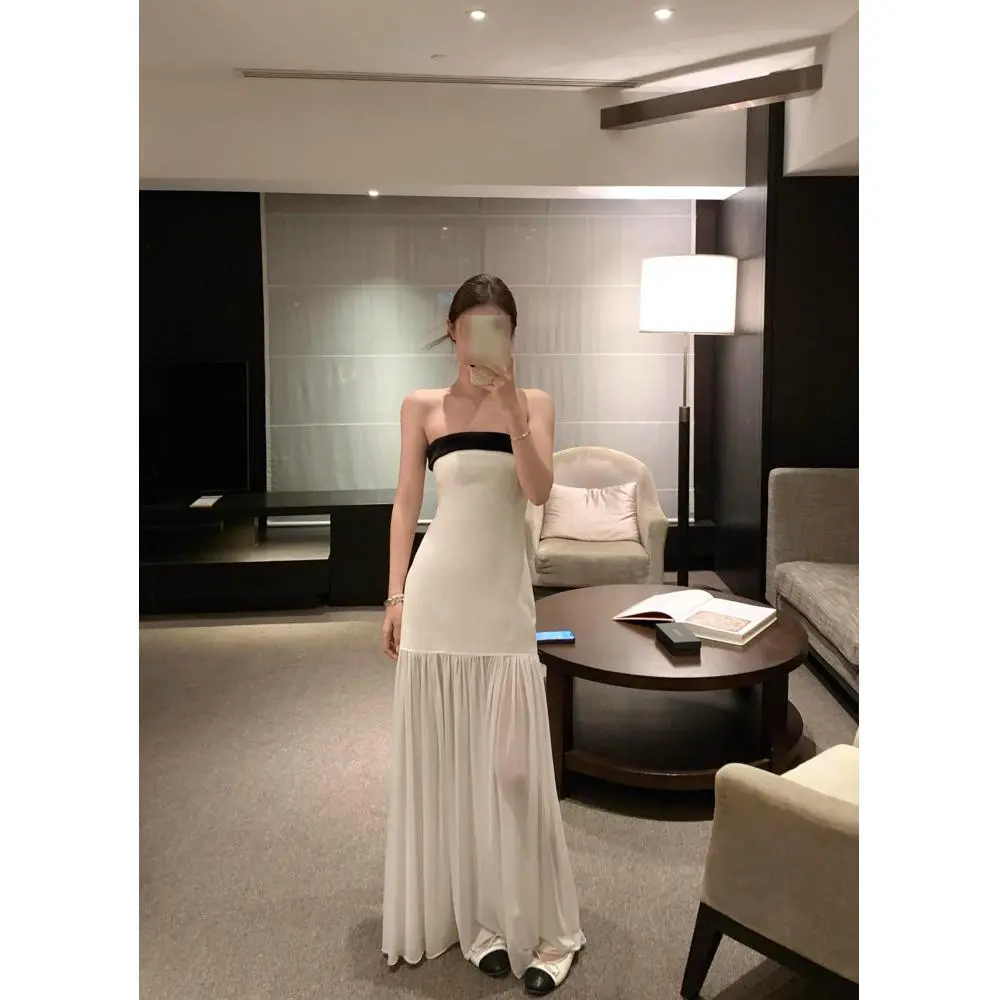Bowknot Beauty Back Sleeveless Tube Top Dress Women - Dress
