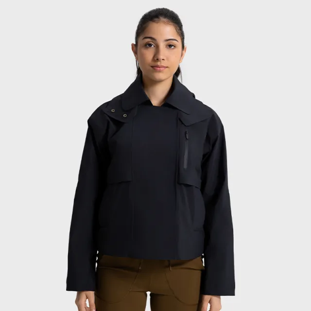 Windproof, Waterproof And Breathable Short Trench Coat Women's Detachable Black - Shop at LoveMi