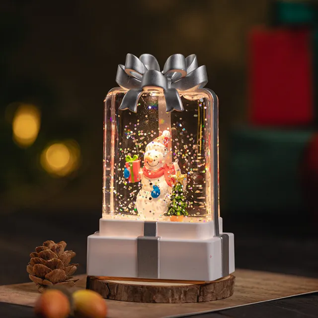 Christmas Birthday Gift Decorations Crystal Lamp Ornaments Christmas Snowman - Shop at LoveMi