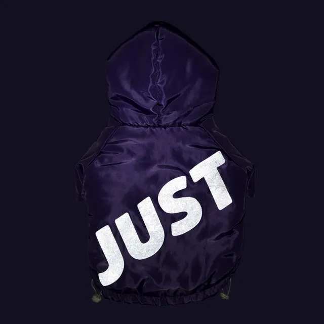 Pet Winter Cotton padded Jacket Dog Warm Clothes Purple - Shop at LoveMi