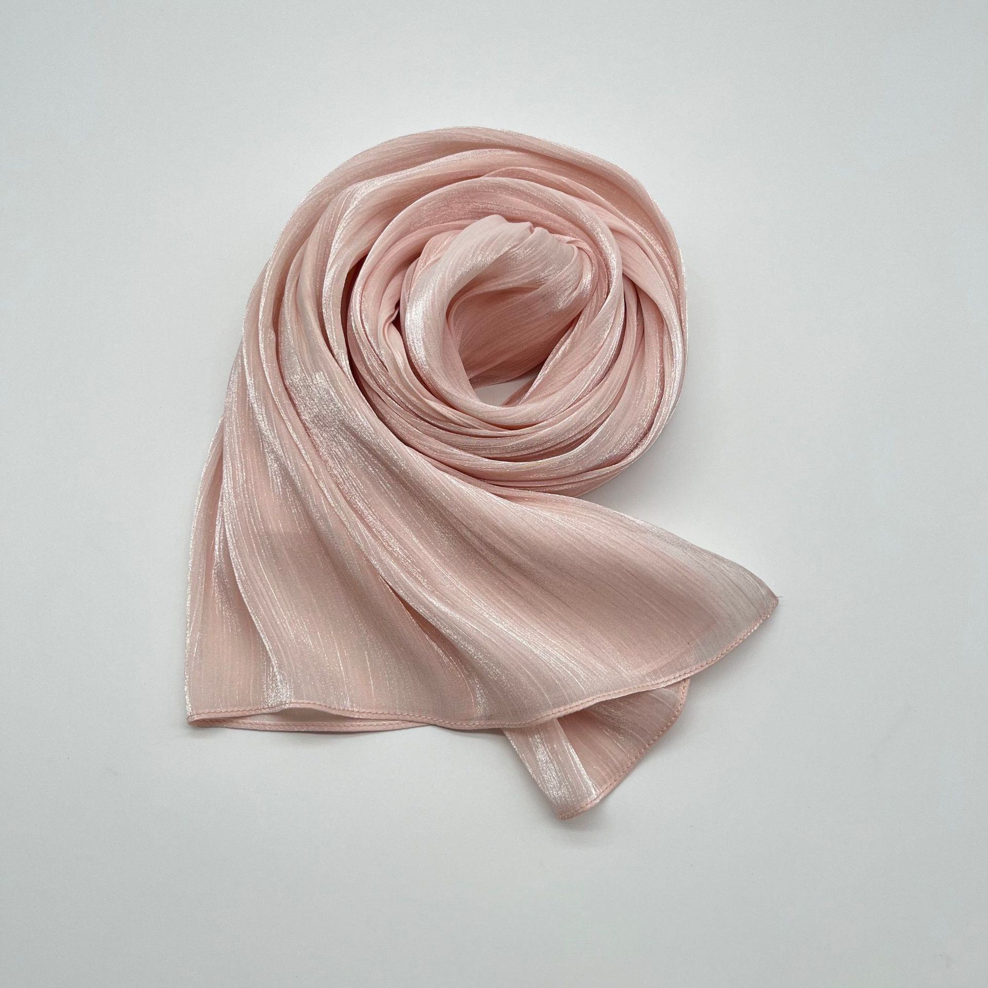 Shiny Satin Scarf Malay Scarf - Image 23