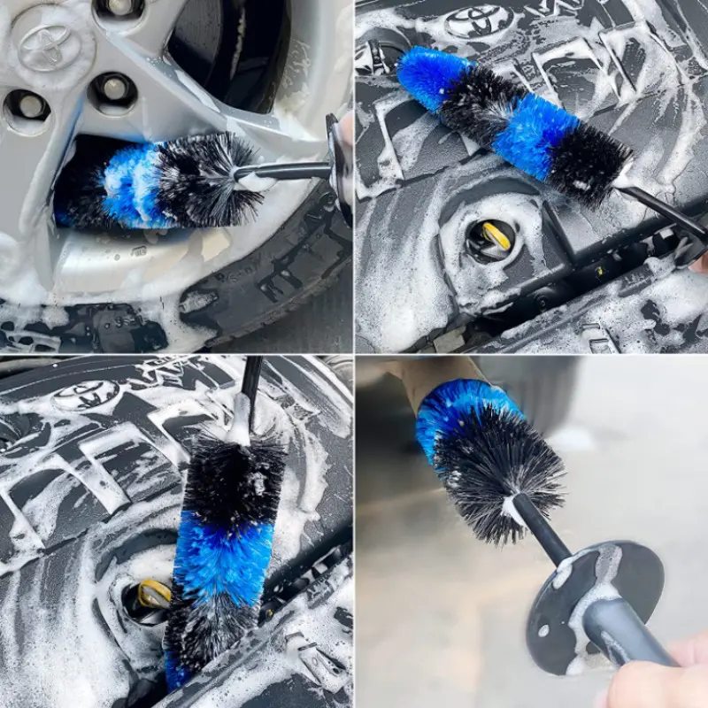 Wheel Hub Cleaning Brush Engine Compartment Car Tire Car