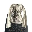 Womens Printed T-Shirt With V-Neck And Long Sleeves view 4