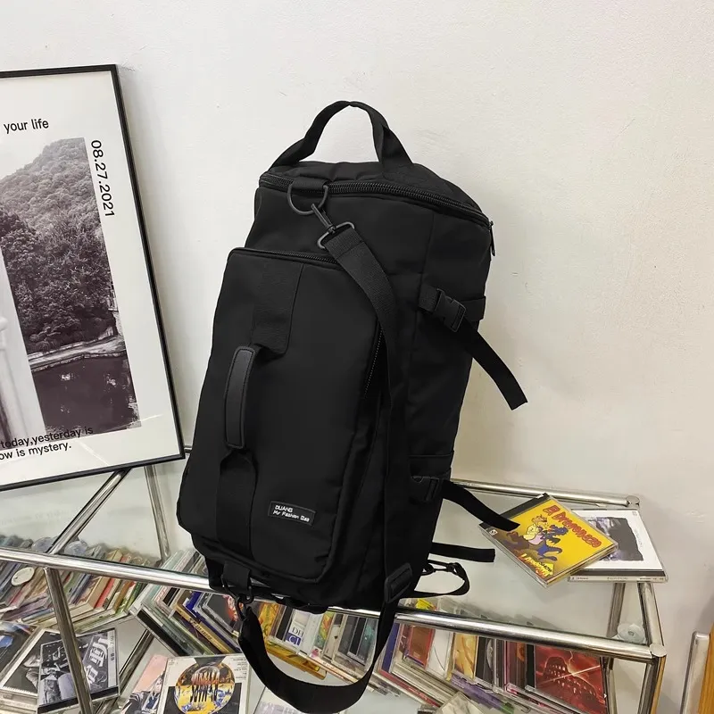 Travel Backpack Mountaineering Backpack Large Capacity Travel Bag - Black