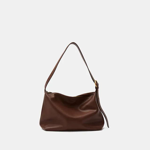 Women's Spring Genuine Leather Large capacity Crossbody Bag Brown - Shop at LoveMi