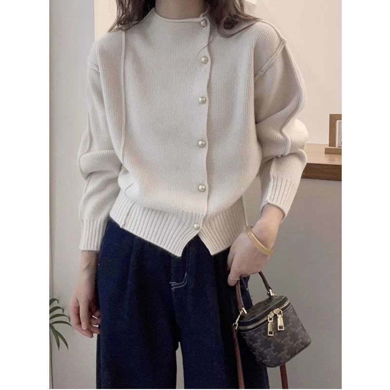 Womens Warm Figure-flattering Knitted Base Sweater - Image 5