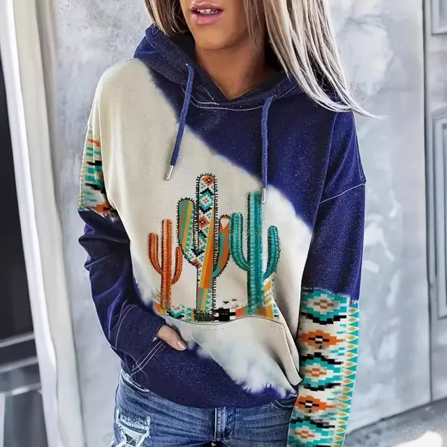 Women's Hoodie Fashionable Ethnic Style Casual Sports Hoodie Cxwy W 2 2 L - Shop at LoveMi