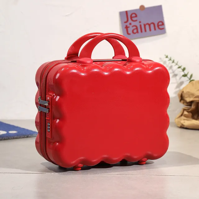 14 inch Macaron colored Suitcase With A Combination Lock Red - Shop at LoveMi