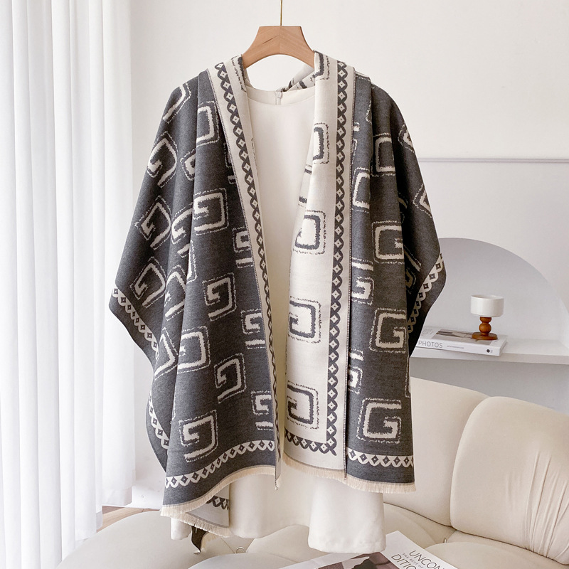 Warm Cashmere-like Thick Shawl Long Wild Scarf - Image 7