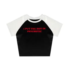 Cute Short Top Women's Summer Casual Slim Fit Street T-shirt - White 1 - View 1