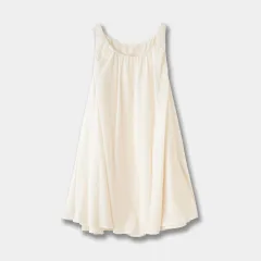 Sleeveless Pleated Suspender Dress South Korea Large Skirt - Beige - View 1