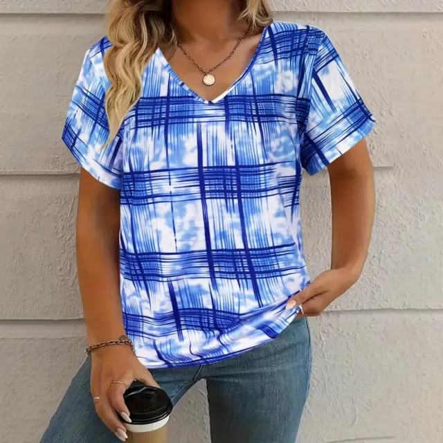 Summer New Casual Multicolor Design Women's T shirt Multicolor - Shop at LoveMi
