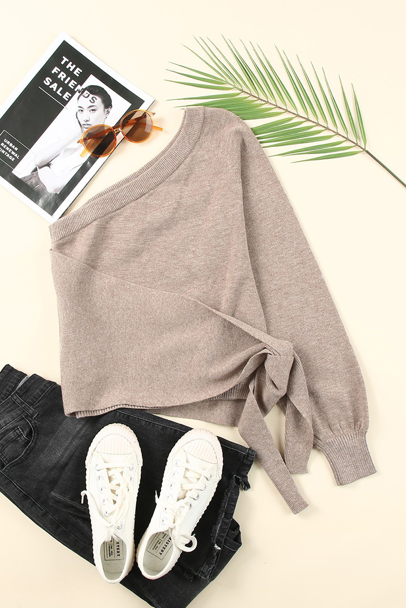 Women's Personalized Trendy Shoulder Sweater