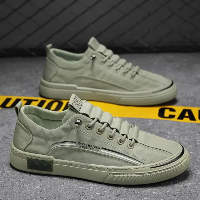 Simple And Comfortable Canvas Board Shoes Green - Shop at LoveMi