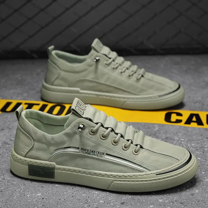 Simple And Comfortable Canvas Board Shoes - Green