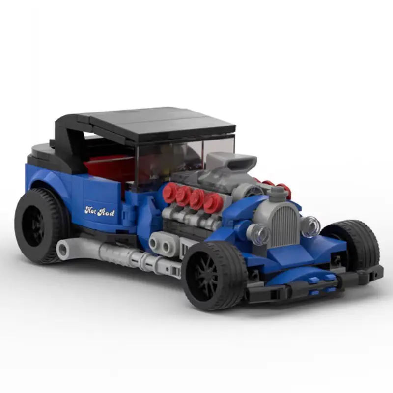 MOC-104840V8 Modified Car Puzzle Domestic Assembled Building
