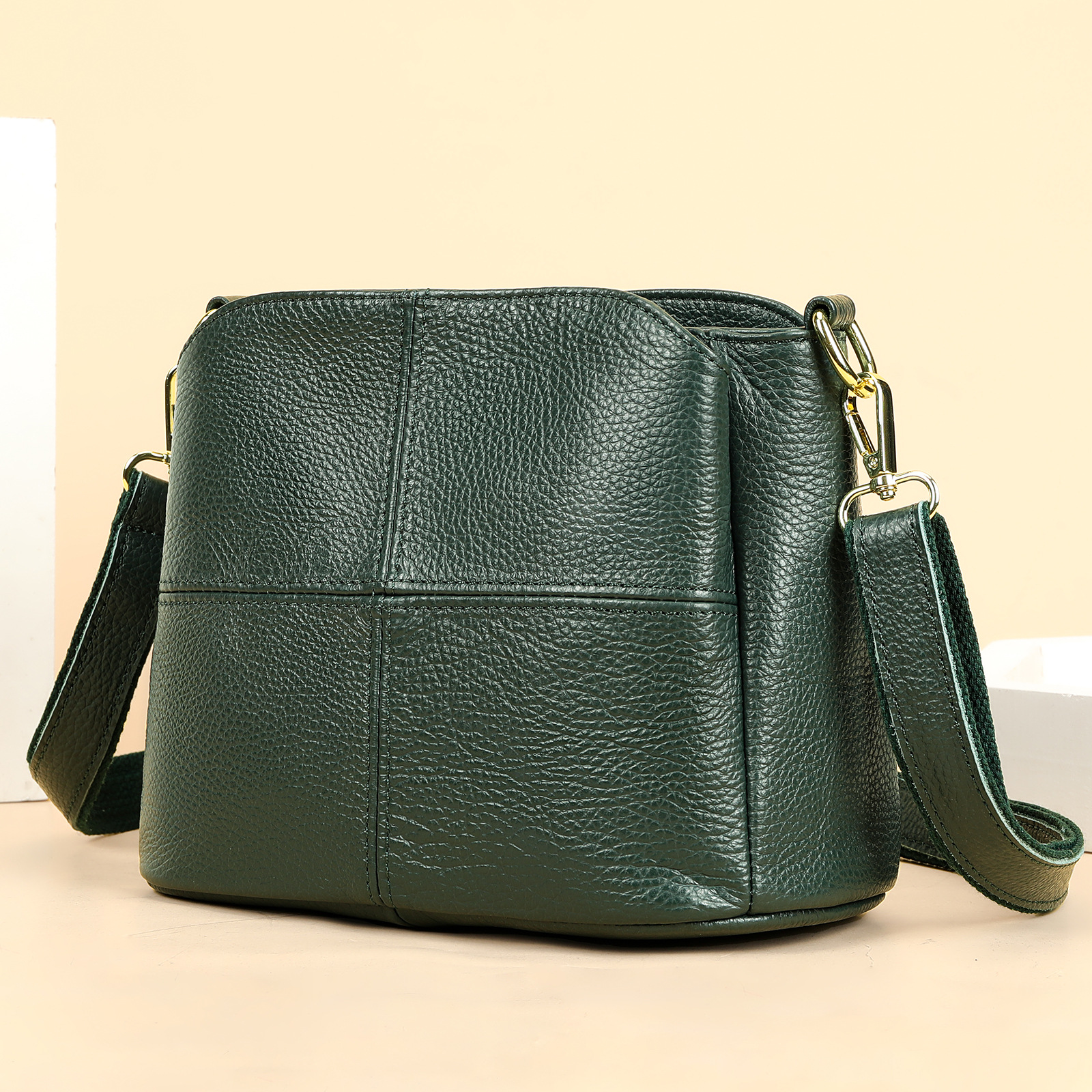 Large Leather Crossbody Handbag, picture 8 of 10
