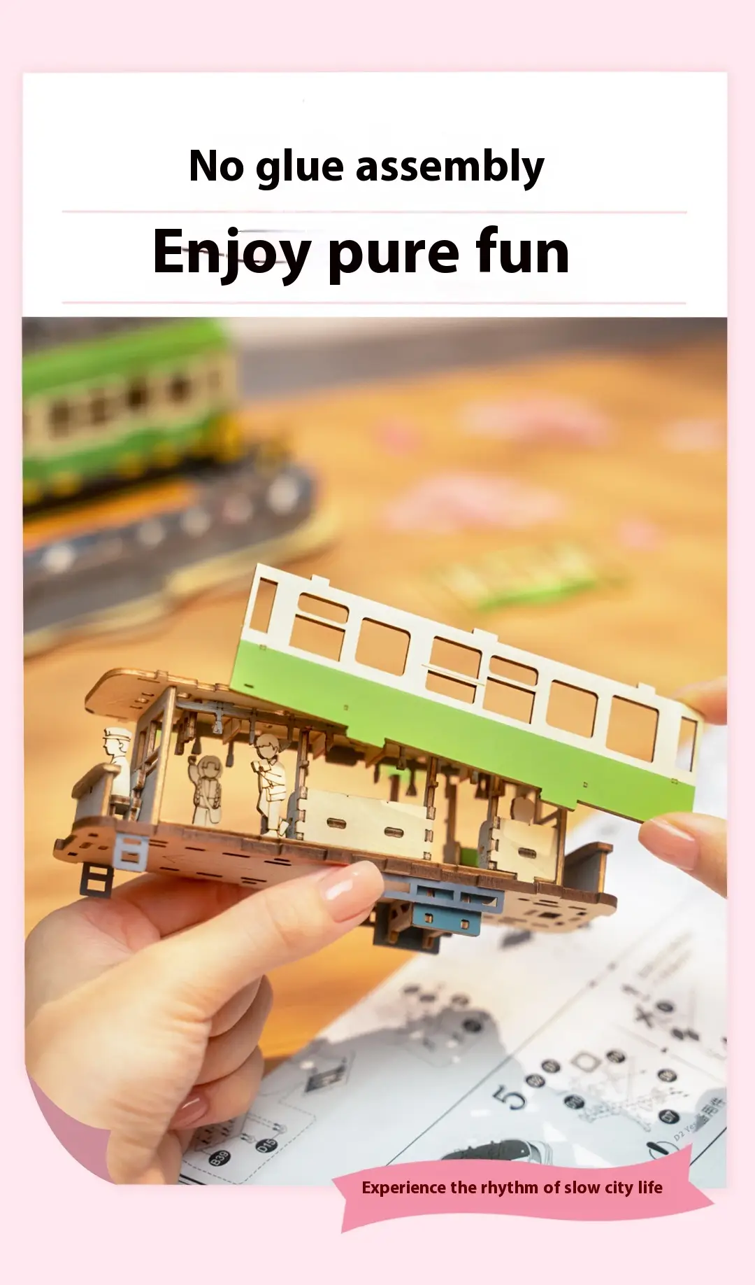Cherry Blossom Tour Diy Cottage Jigsaw Model 3 Dstereo Hand-assembled Toys Gift