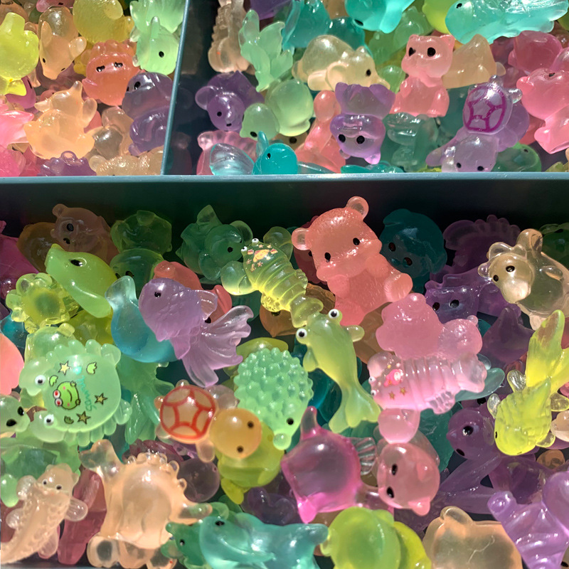 Christmas Blind Bag Small Animal Cute Mini Small Ornaments Luminous