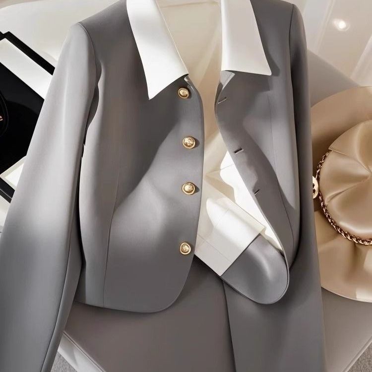 Stylish Casual All Matching High End Elegant Petite Womens Blazer
