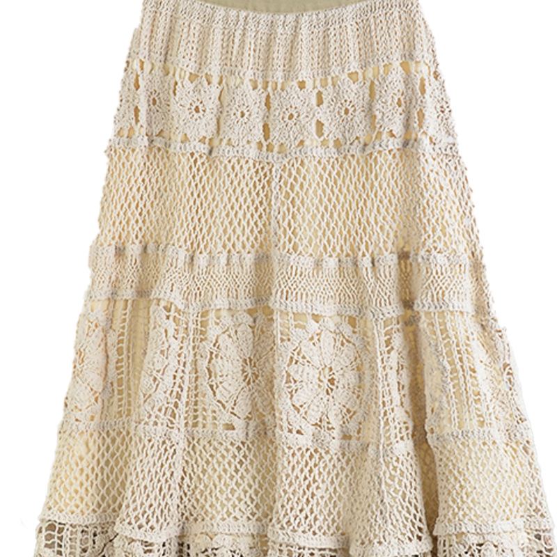 Women's Fashion Loose Hollow Handmade Skirt