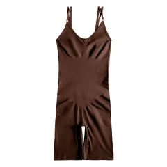 Women's Fashion Postpartum Belly Contraction Seamless Shapewear - Coffee - View 1